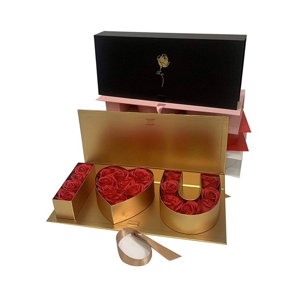 Mother's Day Flower Box With Ribbon