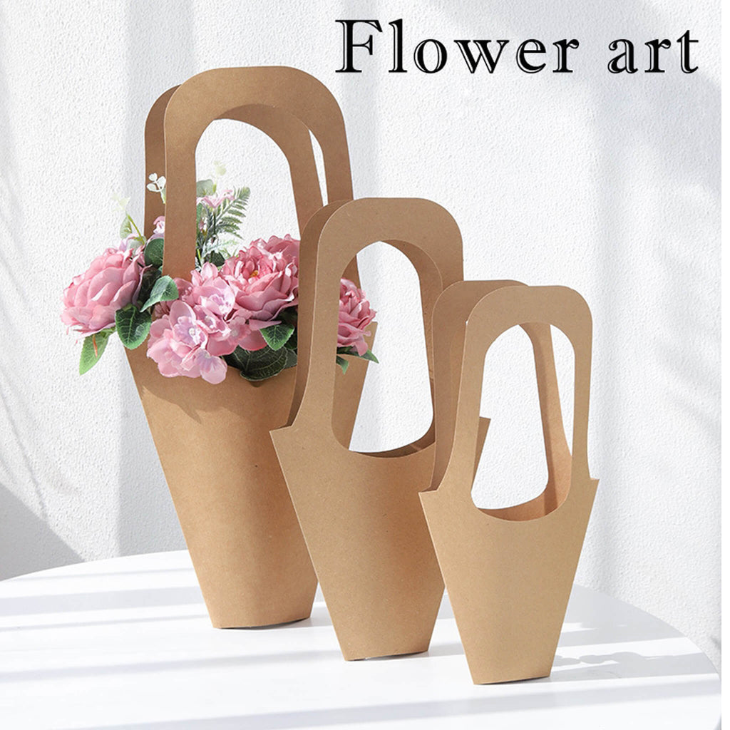 Kraft Paper Bouquet Flower Packaging Bags