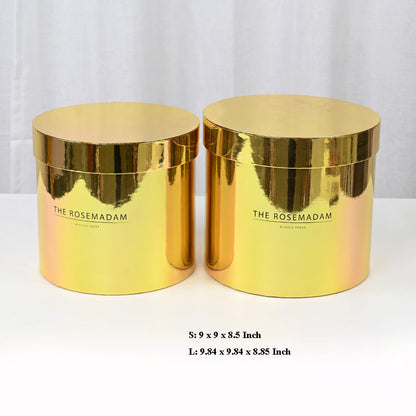 Round Box Flower Arrangements - Set of 2pcs