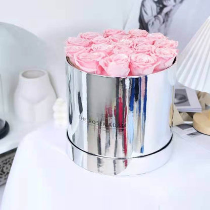 Round Box Flower Arrangements - Set of 2pcs