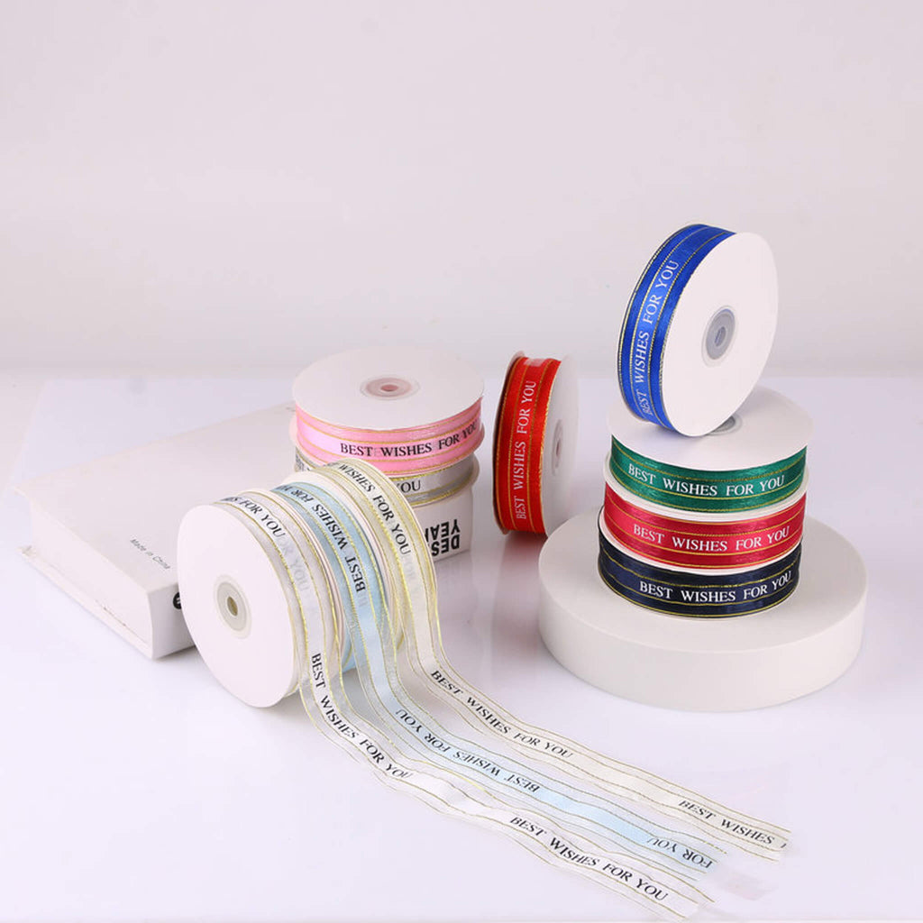 50 Yards Organza Chiffon Ribbon for Gift Wrapping Wedding Bouquet Crafts