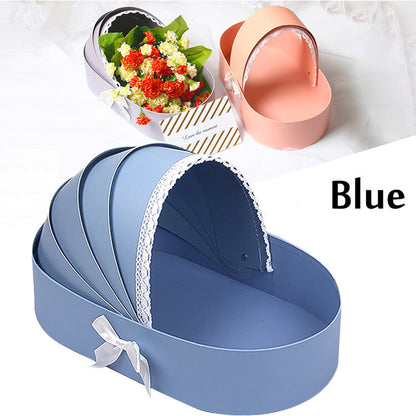 Baby Shower Birthday Round Cradle Shape Box