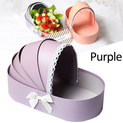 Baby Shower Birthday Round Cradle Shape Box