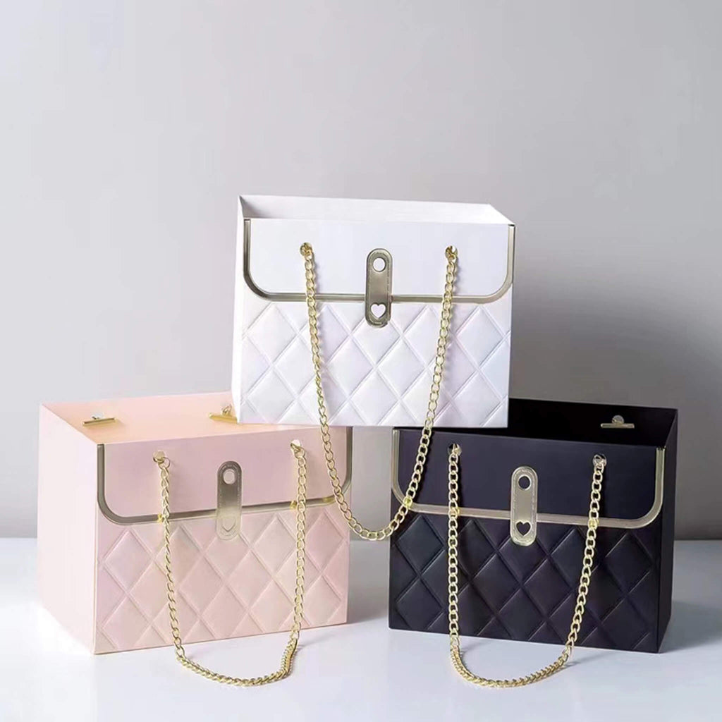 Tote Bouquet Floral Paper Gift Packaging Chain Bag