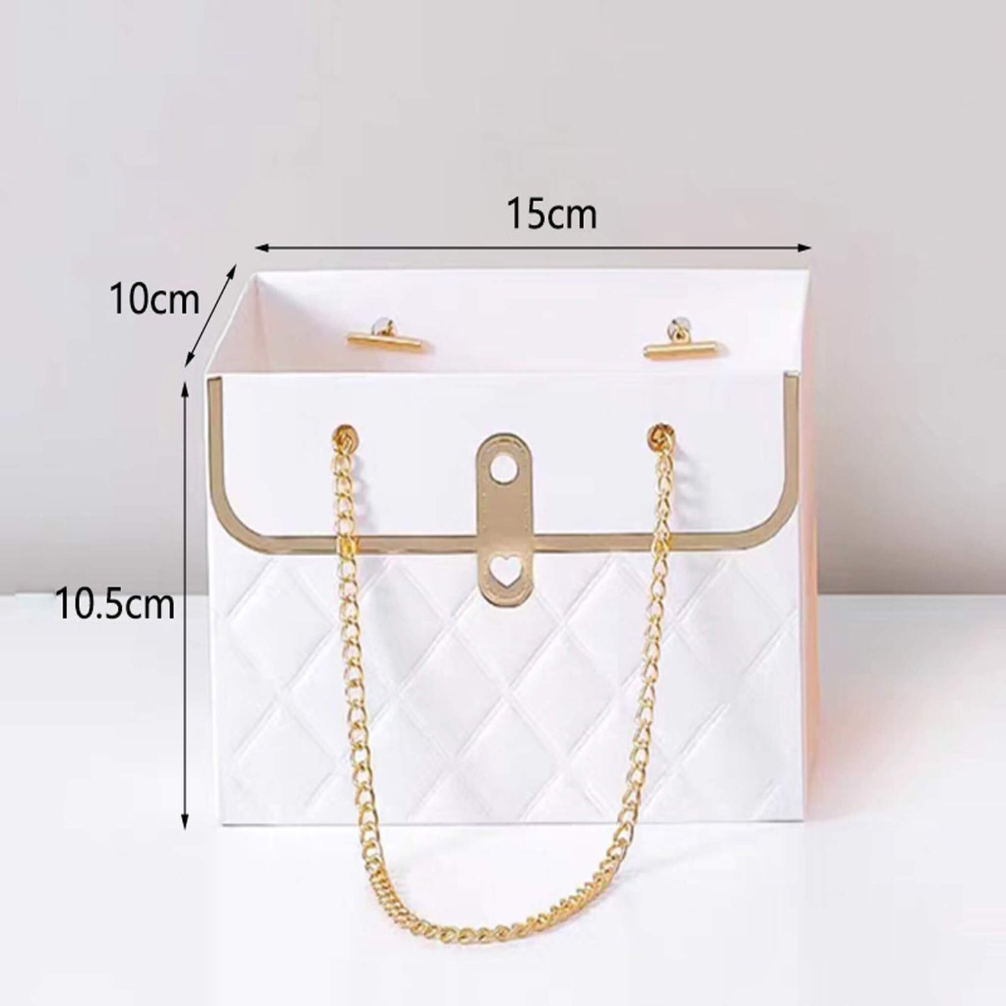 Tote Bouquet Floral Paper Gift Packaging Chain Bag