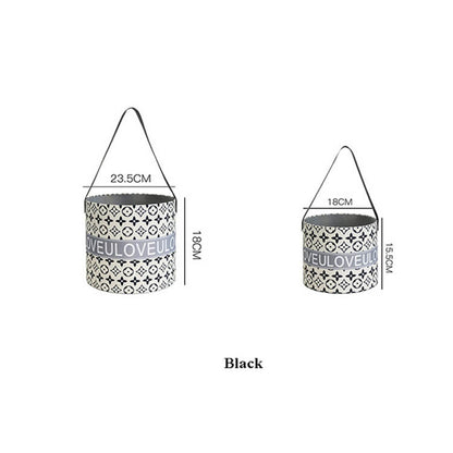 Caja de regalo redonda con forma de flor, asa de piel sintética y satén, juego de 2 unidades