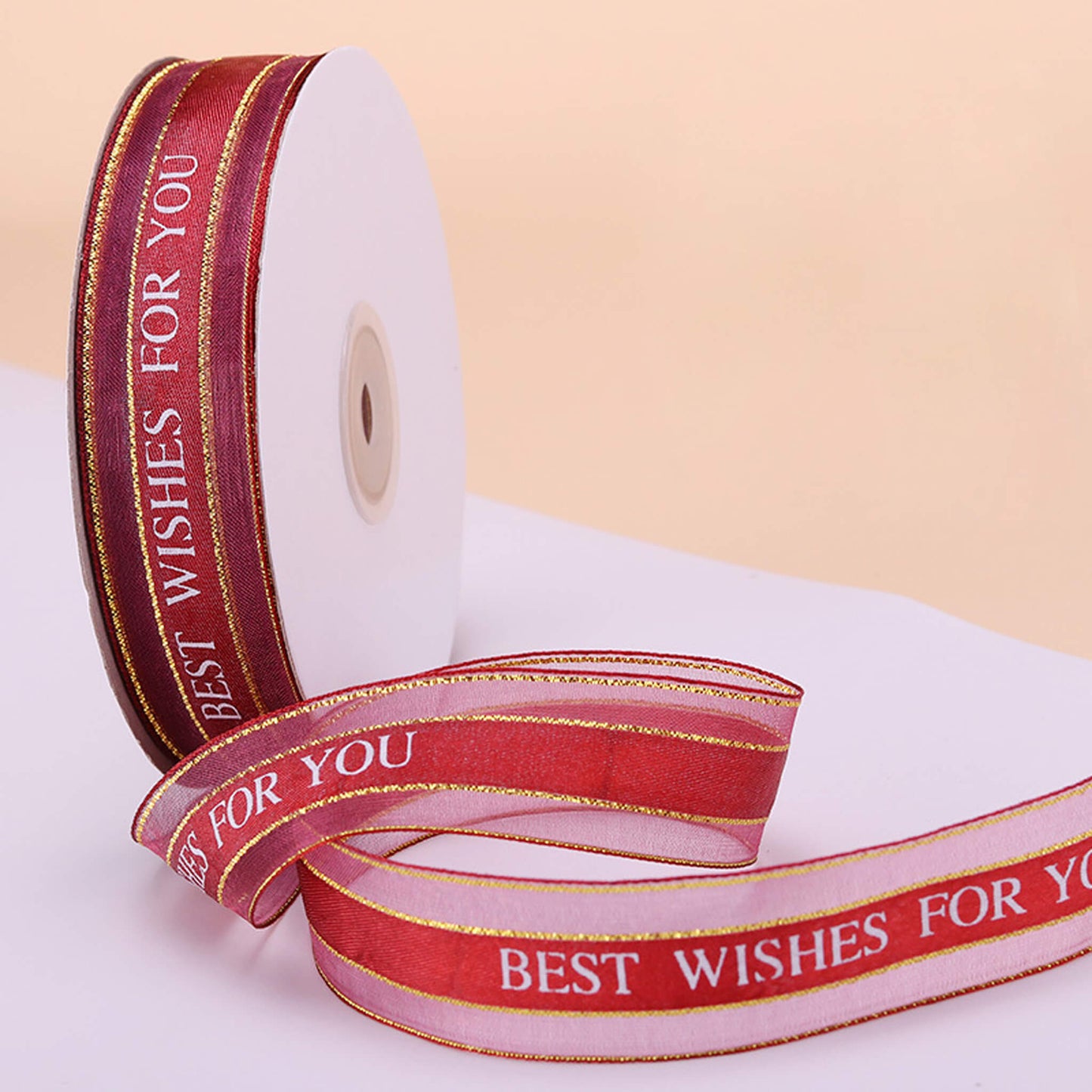 50 Yards Organza Chiffon Ribbon for Gift Wrapping Wedding Bouquet Crafts