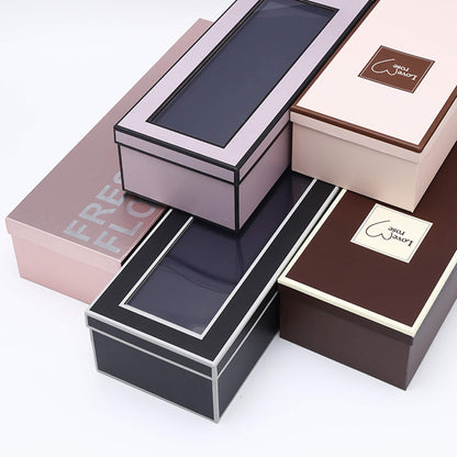 Set of 2 Pieces Square Gift Packaging Box with Lid