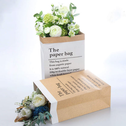 Kraft Paper Flower Hug Bag