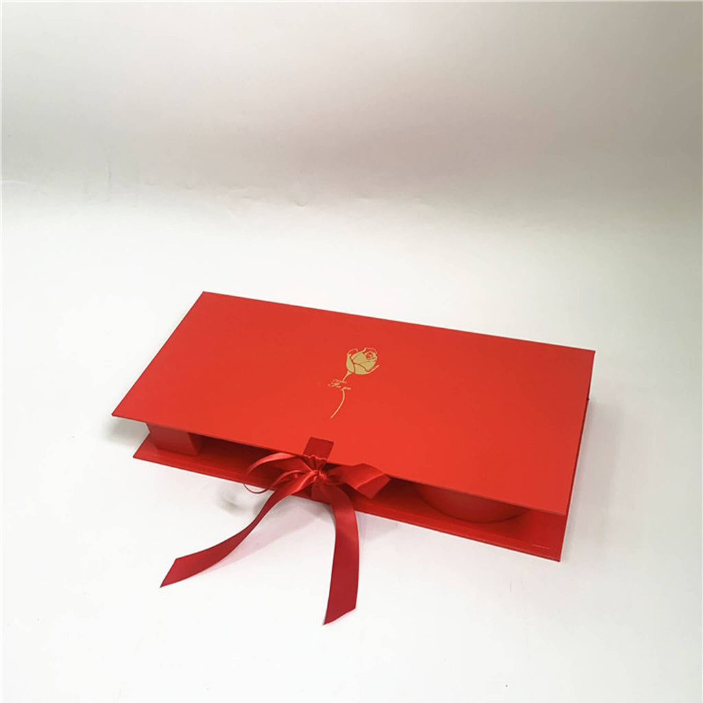 Mother's Day Flower Box With Ribbon