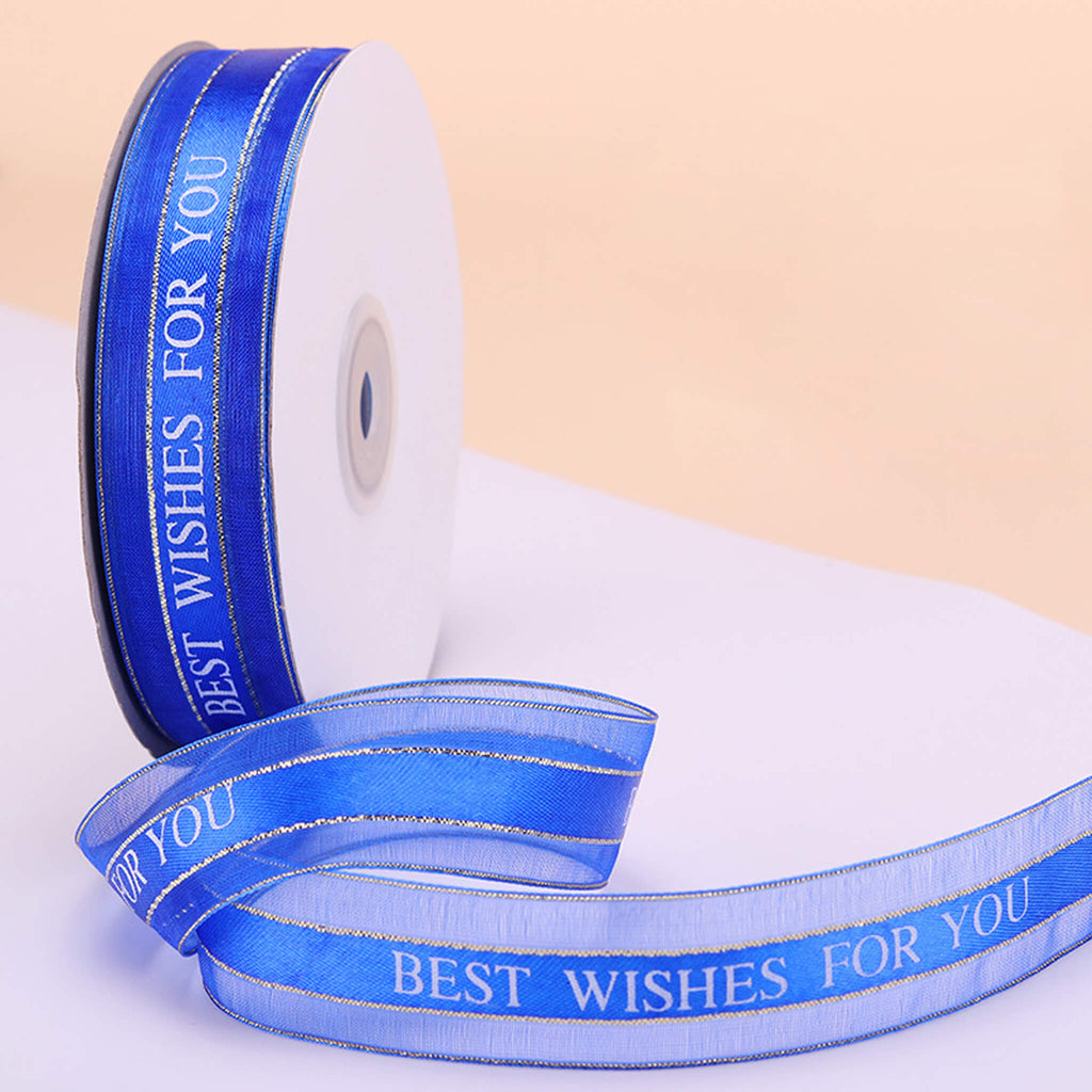 50 Yards Organza Chiffon Ribbon for Gift Wrapping Wedding Bouquet Crafts