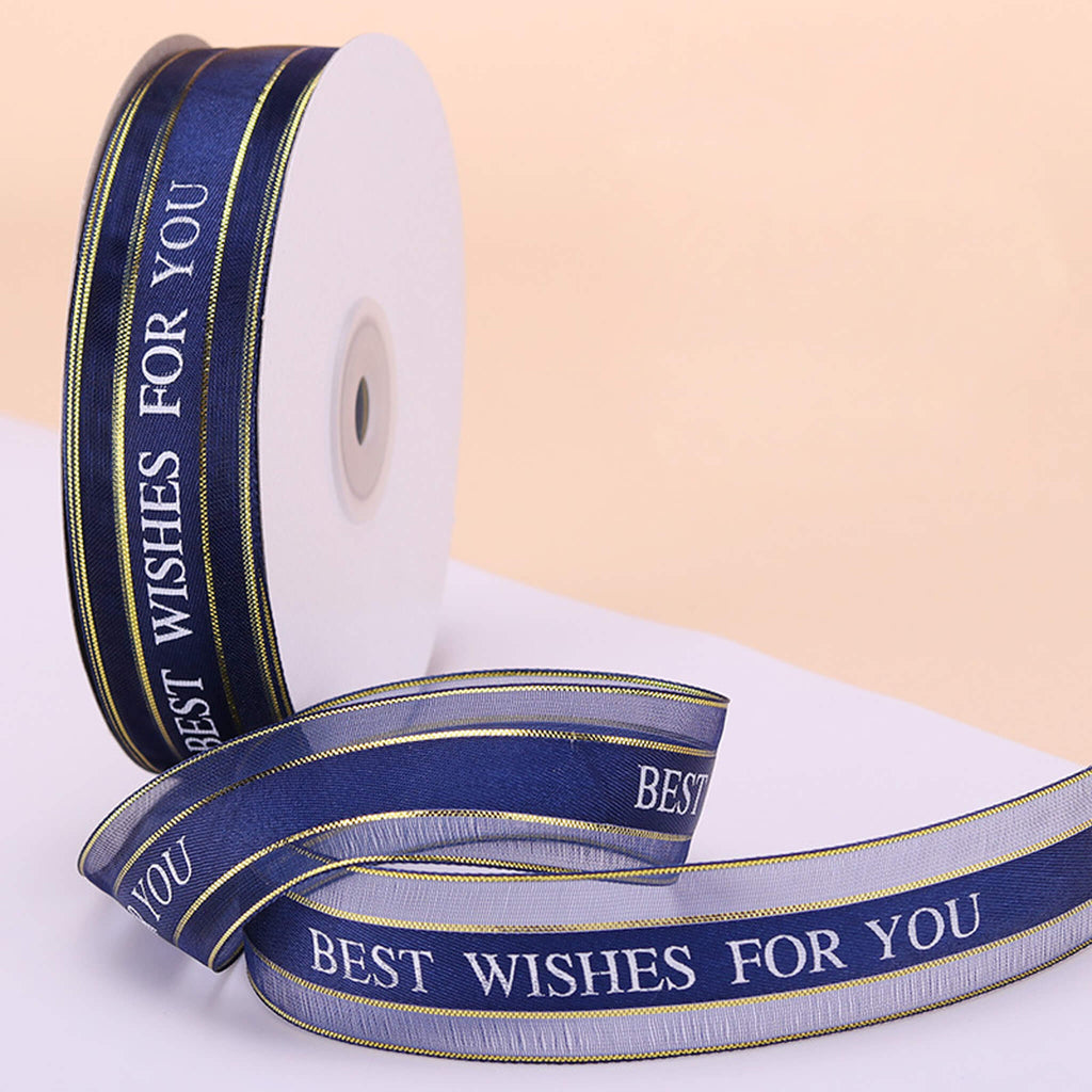 50 Yards Organza Chiffon Ribbon for Gift Wrapping Wedding Bouquet Crafts