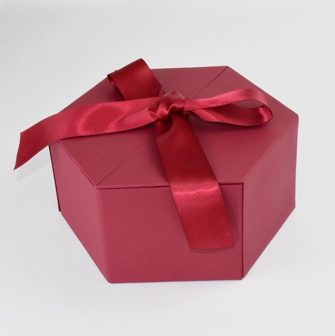 Hexagon Gift Box with Ribbon