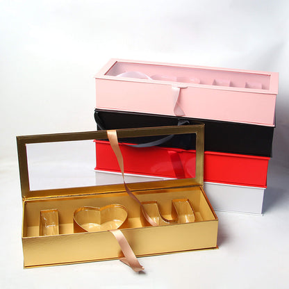 I Love You Letter Flower Arranging Box with Ribbon, 12pcs