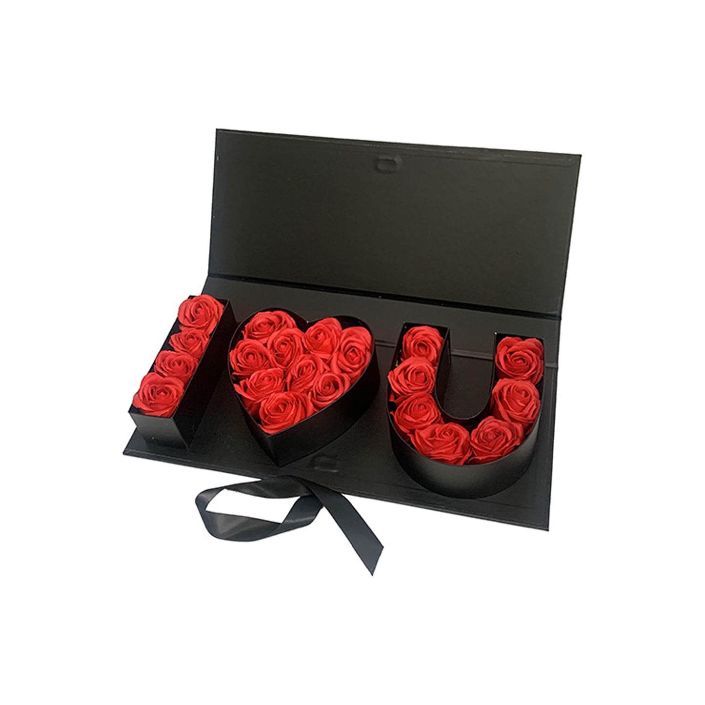 i love you Mother's Day Flower Box With Ribbon - Bulk Lots