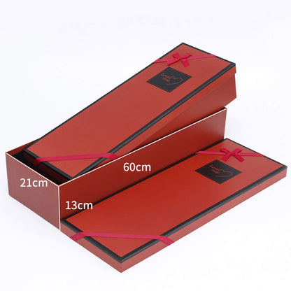Set of 2 Pieces Square Gift Packaging Box with Lid