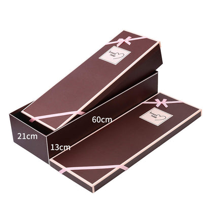 Set of 2 Pieces Square Gift Packaging Box with Lid
