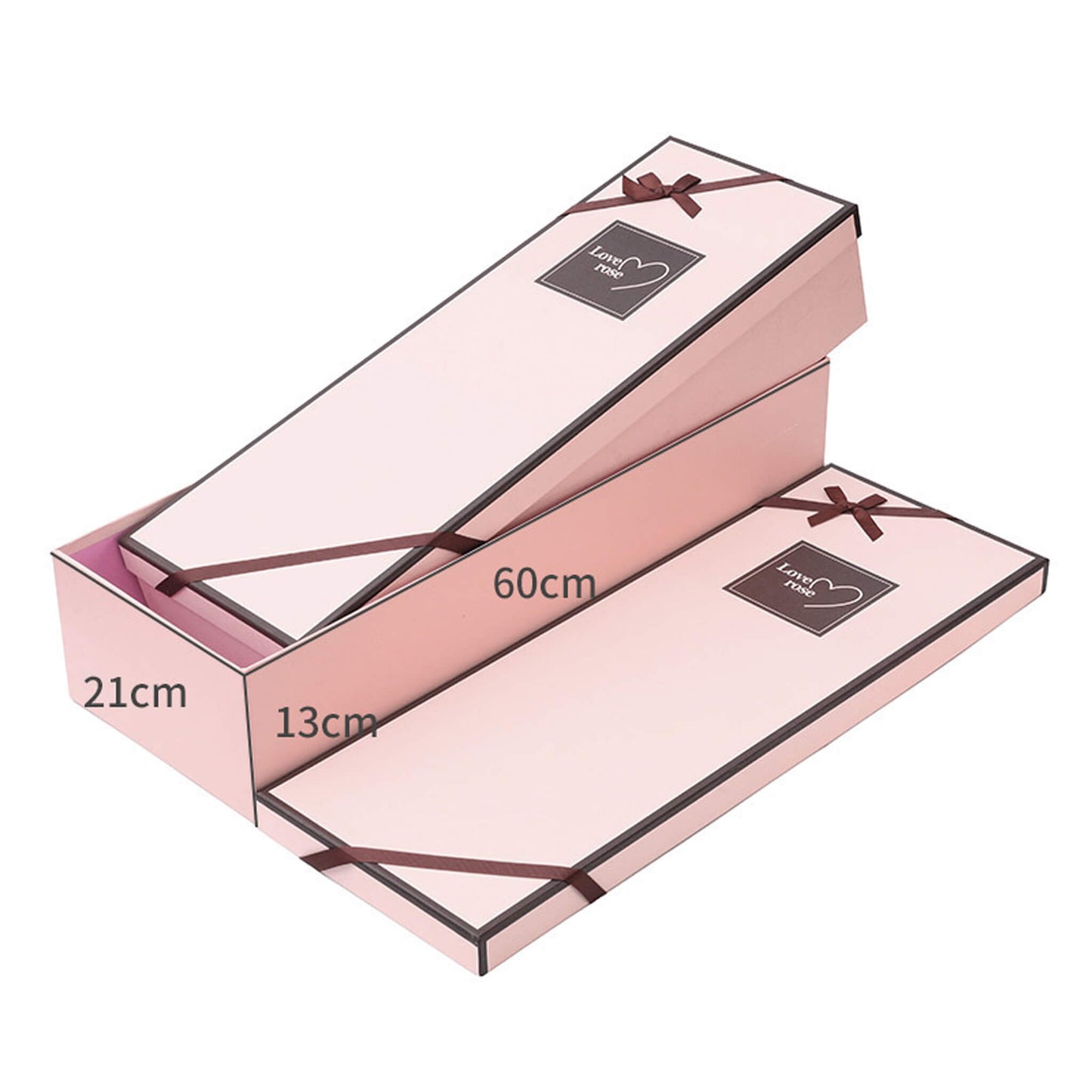 Set of 2 Pieces Square Gift Packaging Box with Lid - Bulk Lots
