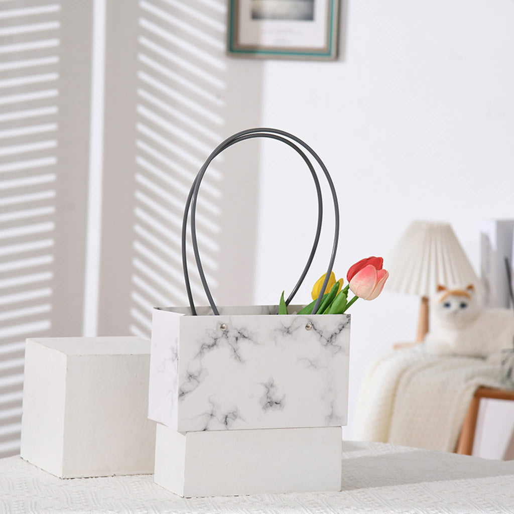 Waterproof Kraft Flower Bags with Handles