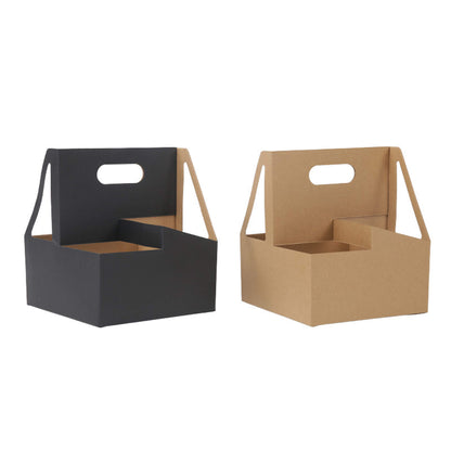 Boîte d'emballage en papier kraft pliable pour bouquets de fleuristes