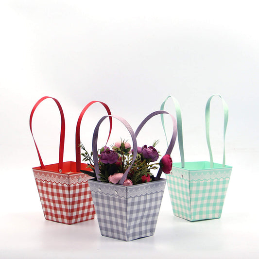 Portable Flower Paper Packaging Bags
