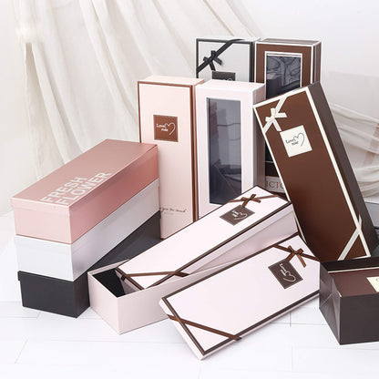 Set of 2 Pieces Square Gift Packaging Box with Lid