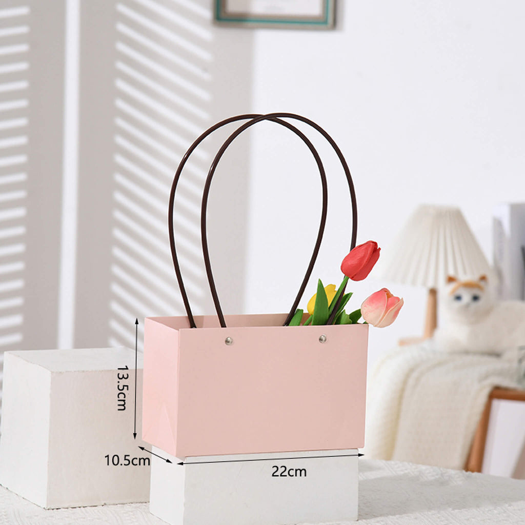 Waterproof Kraft Flower Bags with Handles