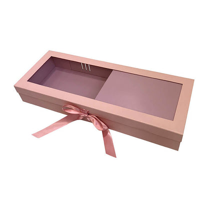 Square Rose Boxes Packaging With Ribbon, 12pcs