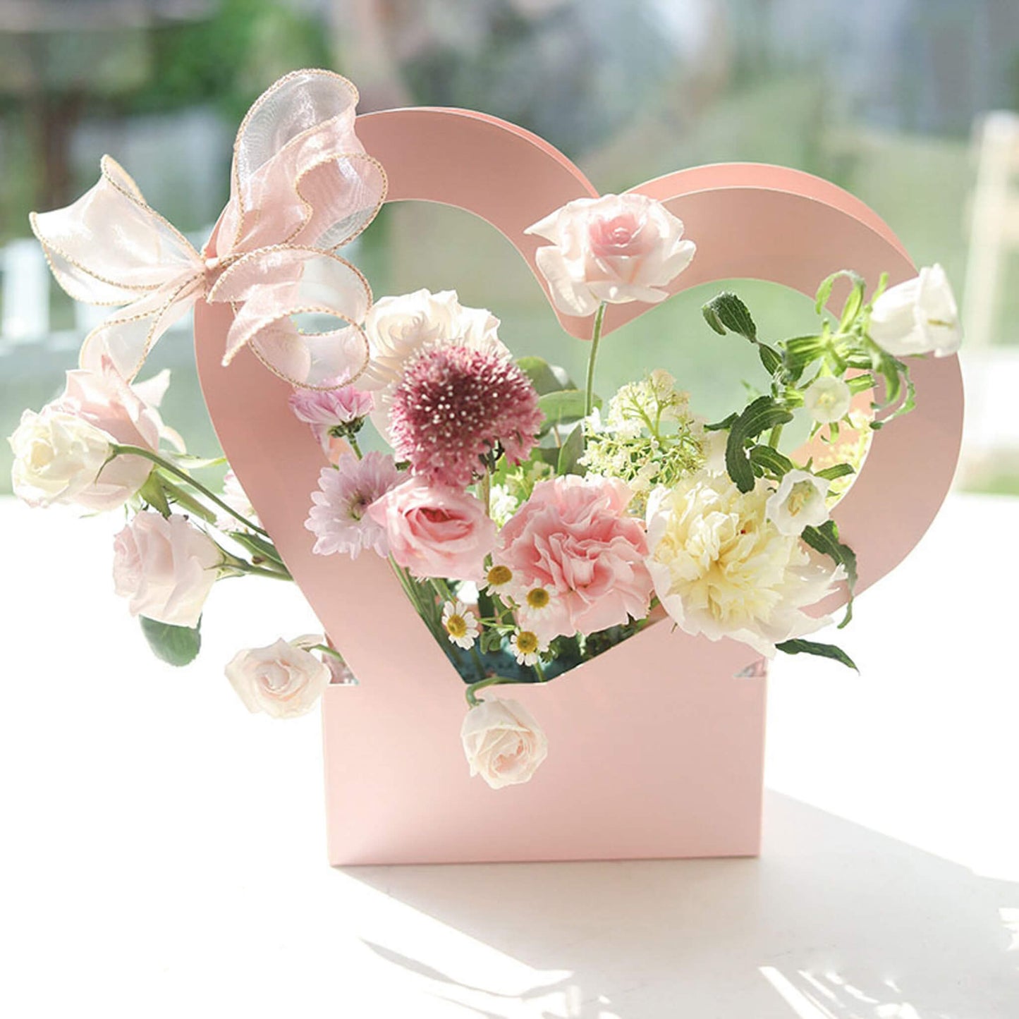 Heart Shaped Bouquet Arrangement Box