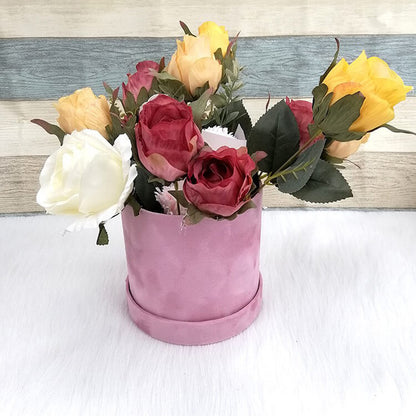 Round Velvet Gift Boxes - Set of 3pcs