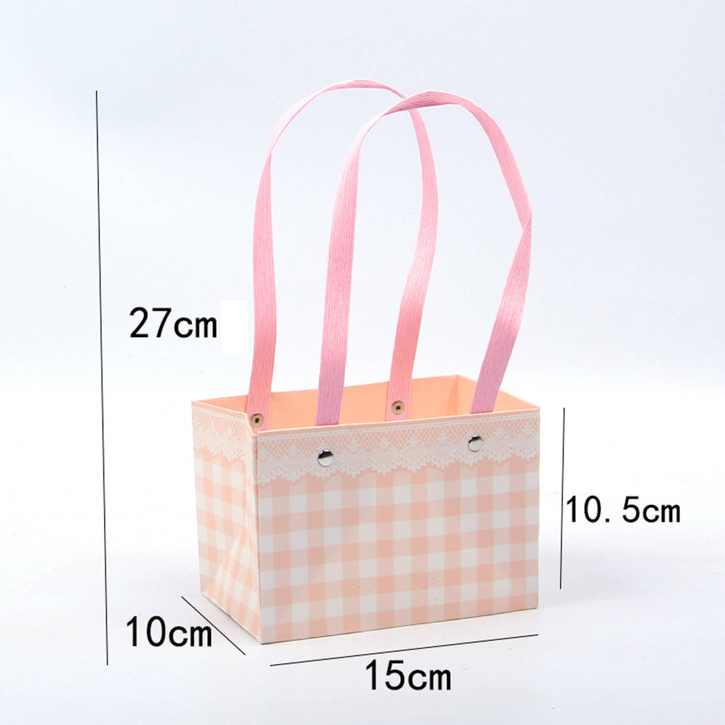 Elegant Flower Packaging Gift Paper Bag with Handles