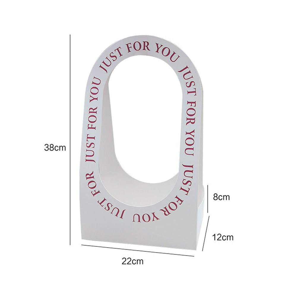 10pcs Just For You Paper Flower Bags