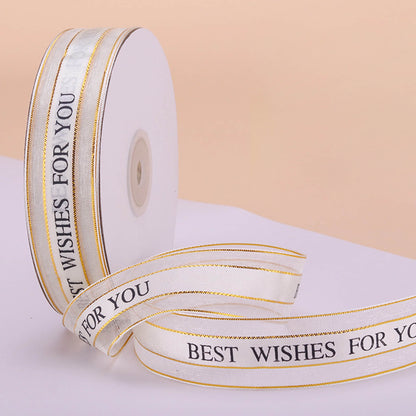 50 Yards Organza Chiffon Ribbon for Gift Wrapping Wedding Bouquet Crafts