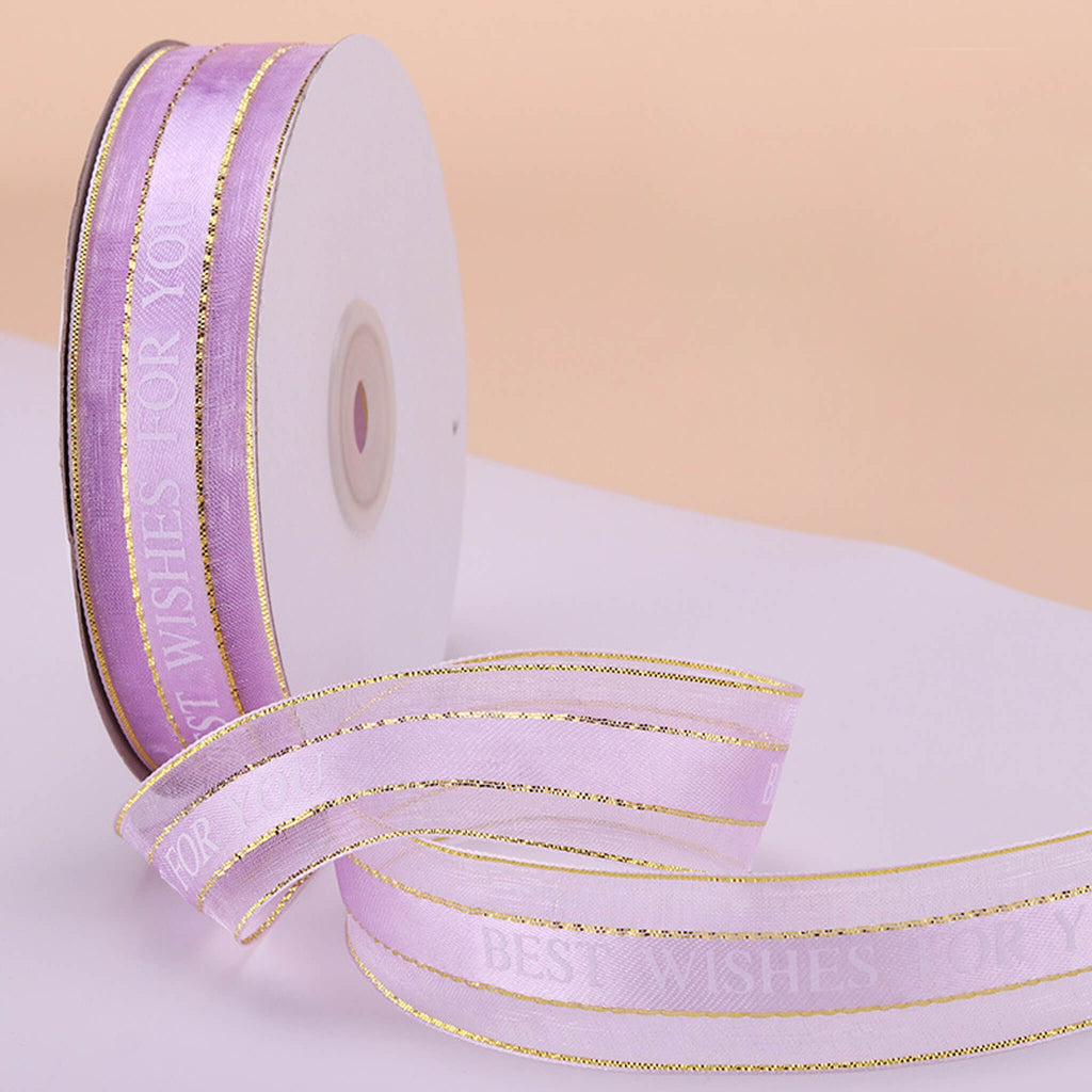 50 Yards Organza Chiffon Ribbon for Gift Wrapping Wedding Bouquet Crafts